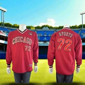 Chicago 72 Athletics Sports Collection Red Men's Shirt Limited Edition Sweater